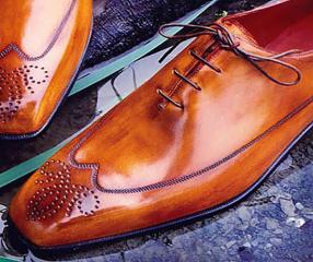 Caro zapatos en la tienda de Manhattan